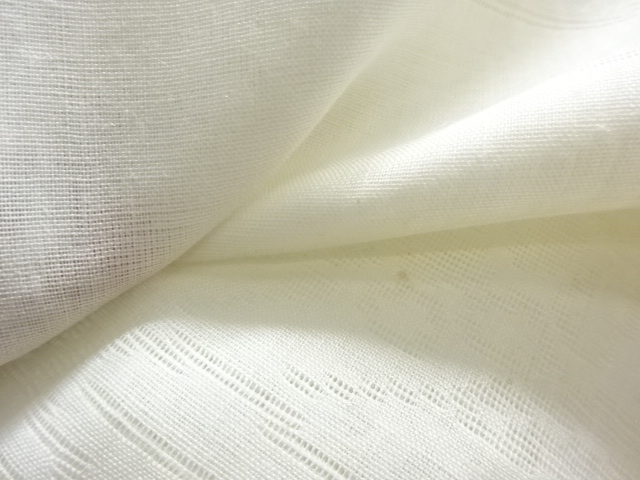  アンティーク　すかし織草花模様夏用長襦袢